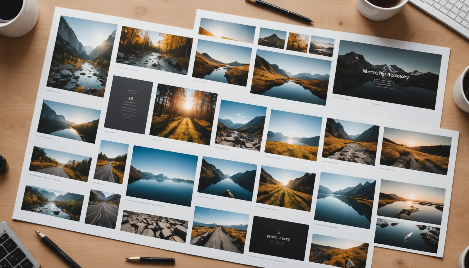 Grid layout of photograph, graphic, screenshot, and animated frame representing different image formats for web